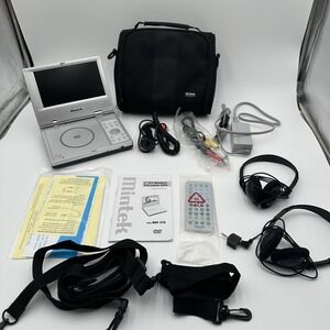 Mintek MDP-1770 7" Portable DVD Player TFT LCD Tested Working Complete Kit